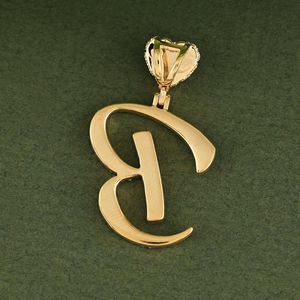 Colgante de Plata de Ley 925 con Letra B Personalizada, Chapado en Oro, con Diamantes de Imitación CZ, Estilo Hip Hop, Unisex, para Regalo - Product Image 3