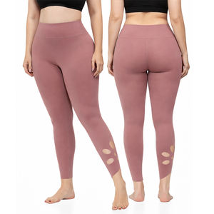 Leggings de Yoga Personalizados para Mujer con Detalle de Corte Láser, Pantalones Deportivos de Compresión Elástica para Fitness y Athleisure - Product Image 1