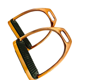 Nuevas estribas de equitación western personalizables y reutilizables, de hierro con base ancha cubierta de cuero, duraderas para animales grandes. - Product Image 1