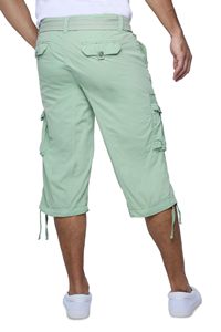Vente directe usine Short ample en toile tricotée 100% coton épais, taille mi-haute, effet vieilli, avec logo frontal uni - Product Image 5