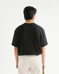 เสื้อยืดแขนสั้นผู้ชาย ผ้าฝ้ายถัก 100% สีพื้น ทรงหลวม สไตล์เวียดนาม เป็นมิตรกับสิ่งแวดล้อม ระบายอากาศได้ดี - Product Image 2