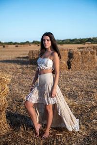 Falda Asimétrica de Encaje de Algodón con Corte Alto-Bajo |   Falda Maxi Bohemia de Hada |   Ropa Estilo Gitano para Mujer para Festivales - Product Image 4