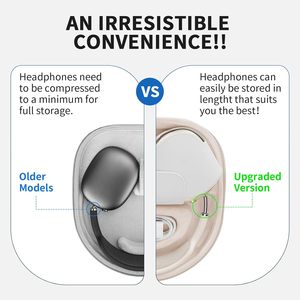 Étui de voyage rigide pour Apple <span class=keywords><strong>AirPods</strong></span> <span class=keywords><strong>Max</strong></span>, housse de rangement portable avec fermeture éclair et prise en charge du mode veille, sac de transport organisateur - Product Image 4