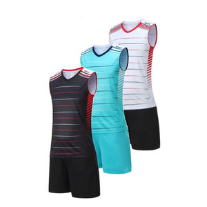 Volleyball Clothes for Men Women Sleeveless Jersey Tank Top 2 Pcs Training 100% Polyester Breathable Moisture-Wicking - Product Image 1