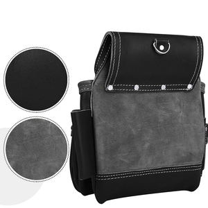 2026 Best <b>Leather</b> <b>Tool</b> Belt With Multiple Pockets For Hammer Wrench Screwdriver And Pliers Storage Workwear Equipment Bag - Product Image 6