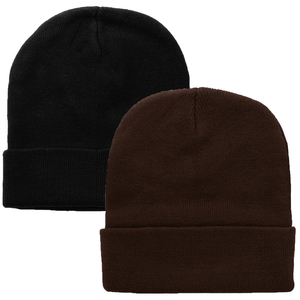 blank Rib Knit Beanie <b>Hat</b> <b>Winter</b> Cuffed Cap Unisex Soft Warm Stretch Plain Skull Cap Custom Logo <b>Hat</b> - Product Image 3