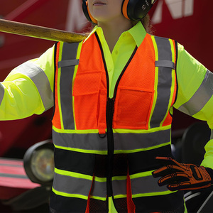 New High Trending Product Security Vest OEM Service Elegant Look Good Product Breathable Security Vest - Product Image 5