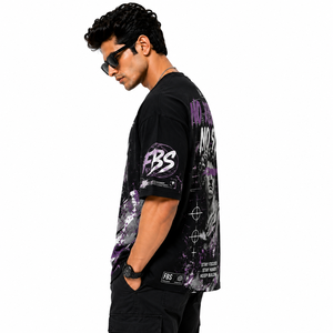 เสื้อยืดโอเวอร์ไซส์ลายกราฟิกสำหรับผู้ชาย สไตล์วินเทจ สตรีทแวร์ ผ้าฝ้าย แขนสั้น ลำลอง แฟชั่น ฮิปฮอป สำหรับฤดูร้อน เสื้อผ้าอินเทรนด์ - Product Image 3
