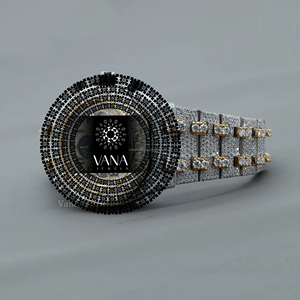 นาฬิกาข้อมือผู้ชาย VANA JEWELS หรูหรา ระบบจักรกล ตัวเรือนสแตนเลสทรงกลม หน้าปัดอนาล็อก กระจกแซฟไฟร์ 42 มม. สายแบบพับได้ - Product Image 3