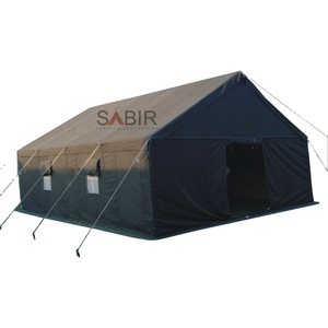 เต็นท์ผ้าใบคอตตอนสีเขียวสำหรับ20คนกันน้ำสำหรับค่ายบรรเทาผู้ลี้ภัยความจุ40คน100% - Product Image 6