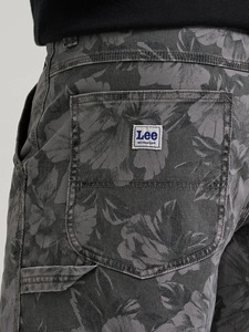 Shorts cargo amples en jean délavé vintage pour hommes, respirants, taille mi-haute, tricotés, couleur foncée, pour l'été - Product Image 3