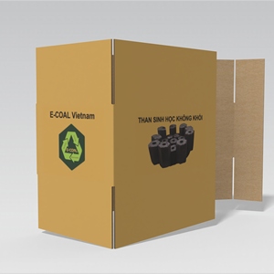 Caja de Embalaje de Carbón Ecológica Personalizada OEM/ODM, Papel Kraft o Corrugado Resistente para Briquetas de Carbón de Leña - Product Image 3