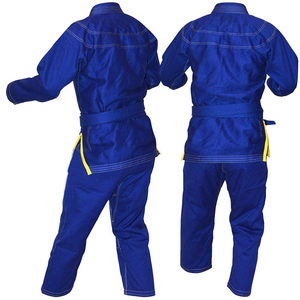 In <b>Blue</b> Color Customize Professional Hand Made Breathable Comfortable New Bjj Uniform Martial Arts and Martial Arts Clothing - Product Image 4