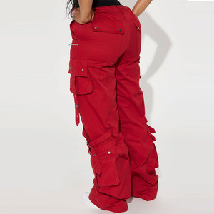 Jean en denim droit taille haute pour femme avec strass, style décontracté, fournisseur direct d'usine - Product Image 3