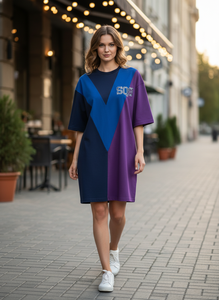 Camiseta de Algodón Extra Grande para Mujer, de Primera Calidad, 300 GSM, con Logotipo SQS - Product Image 3