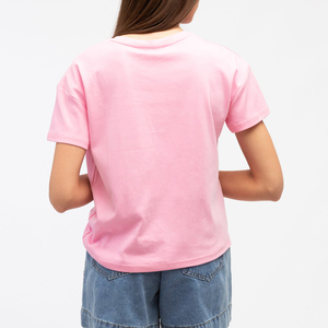 T-shirt d'été pour femme grande taille, col rond, manches courtes, 100 % coton, uni, avec logo, décontracté, respirant, pour le sport et la gym - Product Image 2