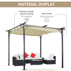 Pergola Retrattile da Esterno e Gazebo per Copertura Solare Avanzata - Product Image 5