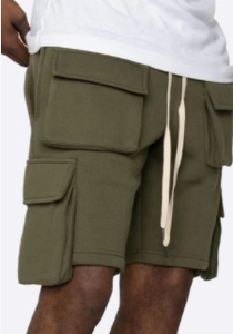 Shorts Cargo Homme Personnalisés Taille Mi-Haute 100% Coton Style Décontracté Multi-Poches Teint Uni pour l'Été – Vente en Gros - Product Image 5