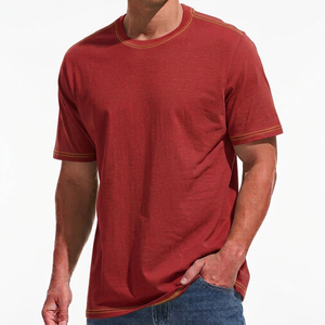 T-shirts pour hommes en coton 100 % respirant et à séchage rapide, manches courtes, grande taille, prix bas, vêtements d'été pour hommes - Product Image 1