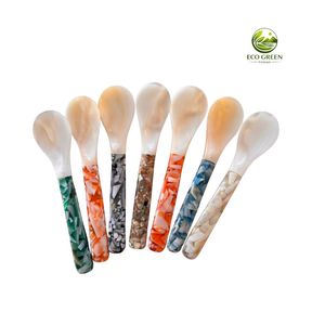 Bulk Mother of Pearl Caviar <b>Coffee</b> <b>Spoon</b> Small Shell Classic Luxury Business Gifts Salt Spice Dessert Eco-Friendly Wholesale - Product Image 3