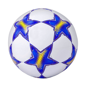 Ballon de football CORE FIELD orange et bleu, cousu à la main, durable, léger, écologique, pour entraînement et matchs adultes, intérieur/extérieur - Product Image 3