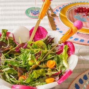 38. Bol à salade fait main, finition tourbillonnante élégante, directement de l'usine, pour la maison, la cuisine, l'hôtel, le restaurant, vaisselle en gros - Product Image 1