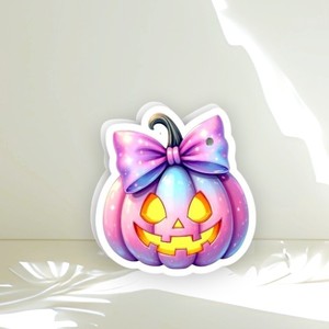 Logo personnalisable, cercle, diamant, acrylique, magnétique, citrouille d'Halloween, orange, nœud, cils, tuile, fleur, cœur, marque privée, écologique - Product Image 4