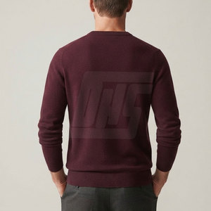 Pull tricoté tendance pour homme – Léger, chaud et décontracté, en tissu doux, col rond, poignets et ourlet côtelés - Product Image 4
