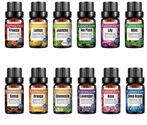 Ensemble d'huiles essentielles 100% pures et naturelles, romarin et lavande, aromathérapie pour le SPA, relaxation, massage et bain, huile aromatique - Product Image 1