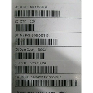 1 lot de 250 connecteurs Molex 0465567345 SeaRay Slim - Équipements et pièces semi-conductrices d'occasion fiables à l'échelle mondiale - Product Image 3