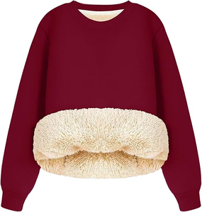 Nouveau sweat-shirt pour femme, style 2026, chaud et décontracté, en coton imprimé, à manches longues, pour l'hiver - Product Image 6