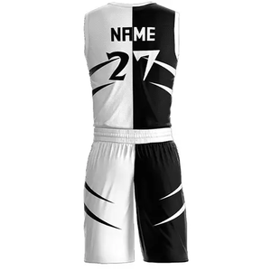 ชุดบาสเก็ตบอล OEM พิมพ์ลายแบบ Sublimation สำหรับผู้ชาย ออกแบบสีสันได้ตามต้องการ เสื้อบาสเก็ตบอลชาย - Product Image 4