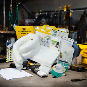 Kit de Respuesta a Derrames de Aceite de 20 Litros, Set Absorbente de Hidrocarburos de Emergencia con Almohadillas, Calcetines y EPP para Contención de Derrames en Talleres - Product Image 3