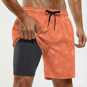 Shorts de Natación para Hombre en Nailon con Forro de Malla Cómodo y Diseño Moderno para Playa y Recreación Acuática - Product Image 4