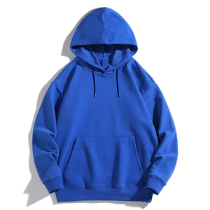 Sweat à capuche molletonné épais personnalisé, coupe oversize, uni, style streetwear vintage, vente en gros à prix abordable pour hommes - Product Image 6