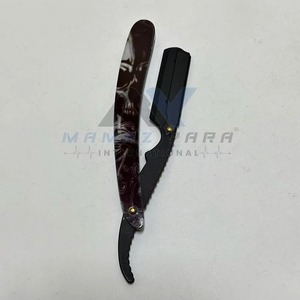 Durable Turkish Style Barber <b>Straight</b> <b>Edge</b> Swing Lock <b>Razor</b> Custom Design Stainless Steel Handle Professional Mens Wet Shaving - Product Image 2