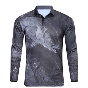 เสื้อโปโลตกปลาแบบกำหนดเอง แขนยาว ป้องกันรังสียูวี UPF 50 แห้งเร็ว ระบายอากาศได้ดี กันน้ำ เสื้อโปโลตกปลาแขนยาวสำหรับทุกเพศ - Product Image 4