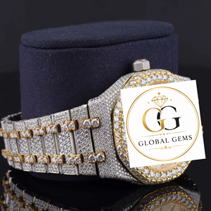 Reloj Automático con Diamantes Moissanite VVS en Oro, Esfera con Números Romanos, Caja de Acero Inoxidable para Hombre, Precio de Fábrica, Superventas - Product Image 4