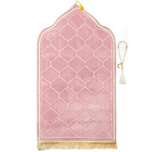 New Design Curved Jaenamaz Mosque Turkish Praying <b>Matt</b> Sejdah Muslim Islamic Hajj Umrah Ramadan Portable Waterproof Prayer Mats - Product Image 1