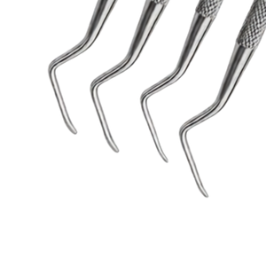 5 Piezas Curetas Periodontales Lucas Manuales de Acero Inoxidable, Instrumentos Quirúrgicos Dentales de Doble Extremo, Caja de Esterilización - Product Image 4