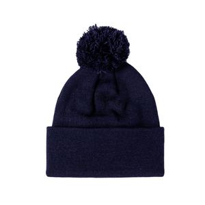 Bonnet en acrylique personnalisé de haute qualité avec revers pliable et pompon, style brodé 3D, faible MOQ - Product Image 1