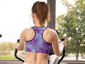 <b>Women</b> Sports Yoga Set High Waist <b>Leggings</b> and Padded Bra Activewear Fitness Gym Outfit Breathable Stretch Sportswear - Product Image 5