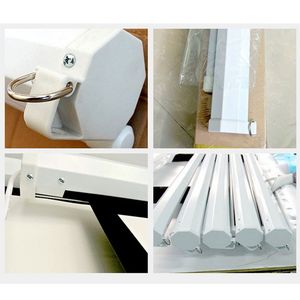 Pantalla de Proyección Manual Leadzm de 100 Pulgadas, Blanca Mate, Relación de Aspecto 4:3 - Product Image 4