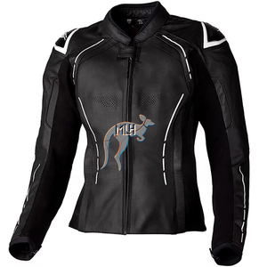 Chaquetas de Cuero para Motociclismo de Primera Calidad, Hechas en Pakistán con Piel de Canguro y Vacuno, Perforadas - Product Image 3