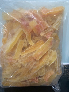 Bandes de papaye séchées en usine, goût mangue douce, emballage en vrac, processus AD, collation - Product Image 1