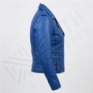 แจ็คเก็ตหนังแท้สำหรับขี่มอเตอร์ไซค์คุณภาพดีที่สุดสำหรับผู้ชาย รุ่นใหม่ล่าสุดสำหรับฤดูหนาว พร้อมแผ่นป้องกันที่ถอดออกได้ สามารถสั่งทำได้ - Product Image 3