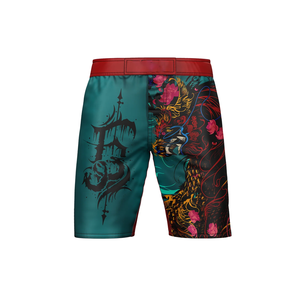 Pantalones Cortos de Lucha MMA Battle Born Elite, Edición Avanzada de Movilidad y Durabilidad, Personalizables con Marca - Product Image 3