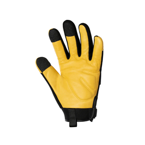Gants de sécurité de travail mécanique anti-vibration en cuir de vachette et tissu maillé avec logo personnalisé - Product Image 2