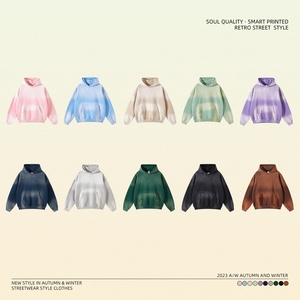 Ensemble de survêtement délavé OEM style streetwear – Hoodie et pantalon en tissu durable pour les labels de mode - Product Image 4