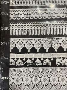 Encaje GPO de algodón de alta calidad con acabado fino para prendas de lujo y uso artesanal. - Product Image 2